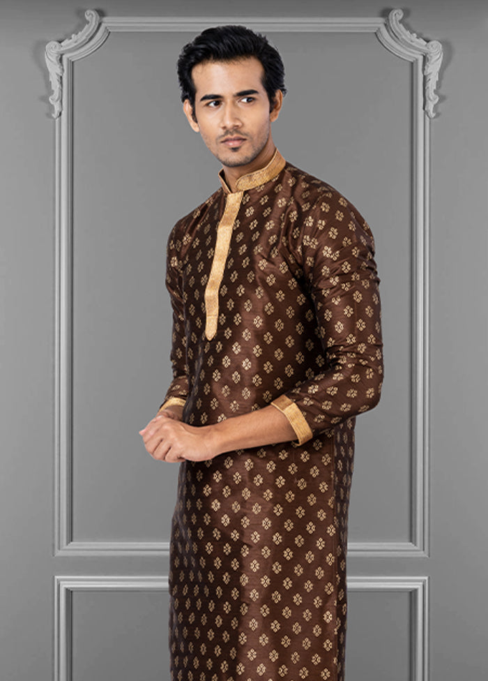 Multicolor Silk 2 Pc Kurta Pajama Set