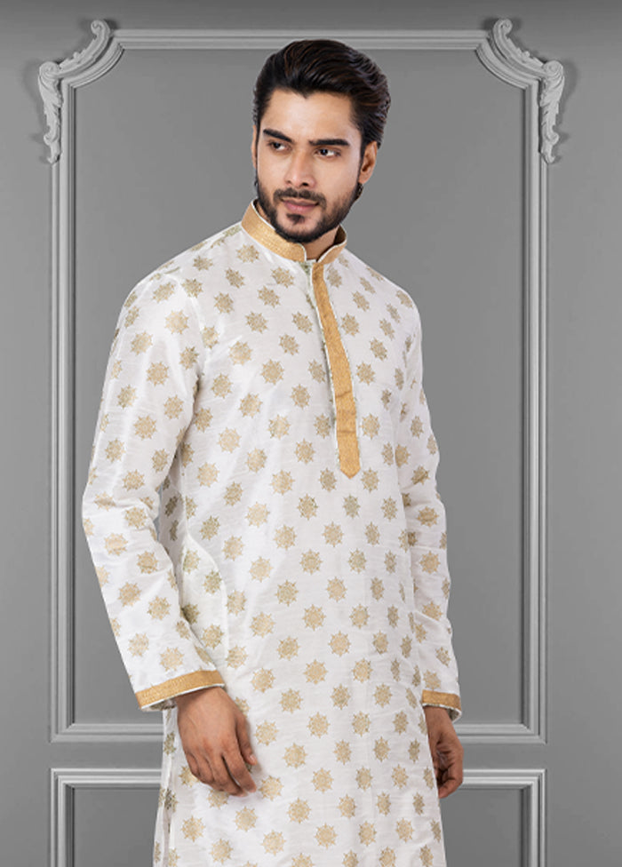 Multicolor Silk 2 Pc Kurta Pajama Set