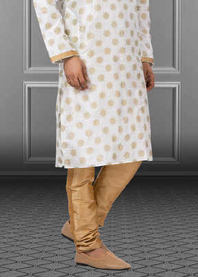 Multicolor Silk 2 Pc Kurta Pajama Set