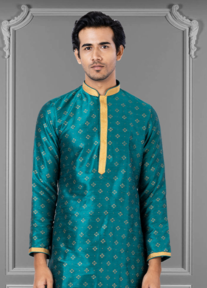 Multicolor Silk 2 Pc Kurta Pajama Set