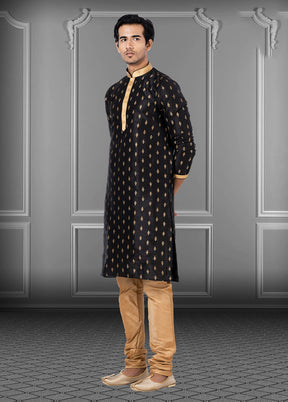 Multicolor Silk 2 Pc Kurta Pajama Set