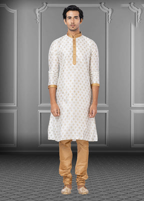 Multicolor Silk 2 Pc Kurta Pajama Set
