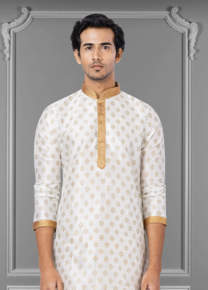 Multicolor Silk 2 Pc Kurta Pajama Set