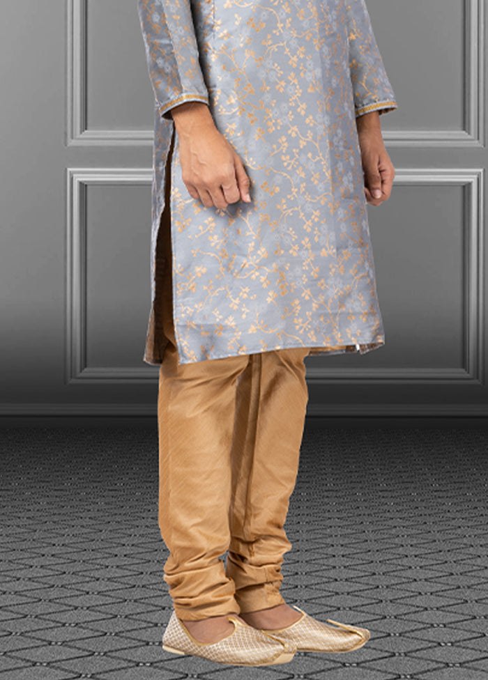 Multicolor Silk 2 Pc Kurta Pajama Set