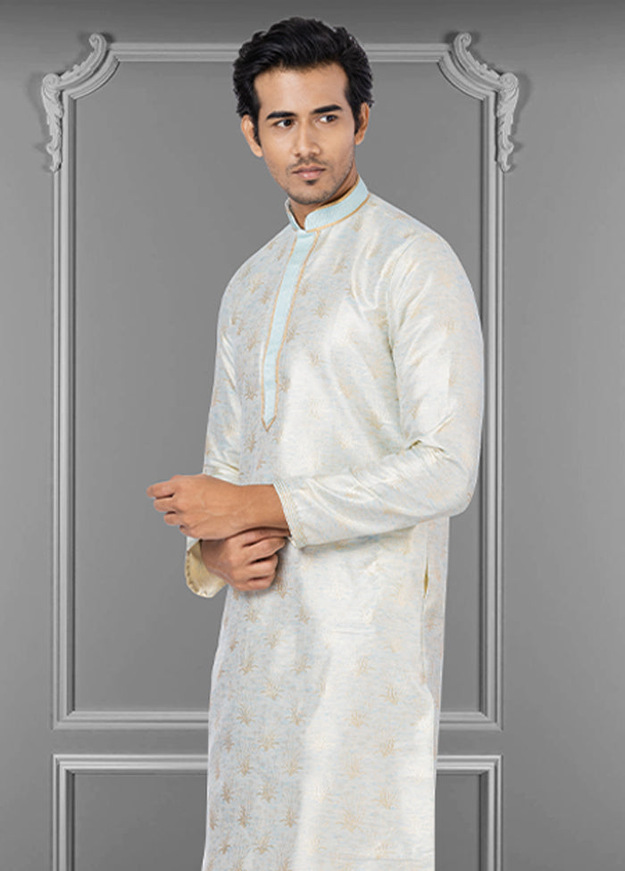 Multicolor Silk 2 Pc Kurta Pajama Set