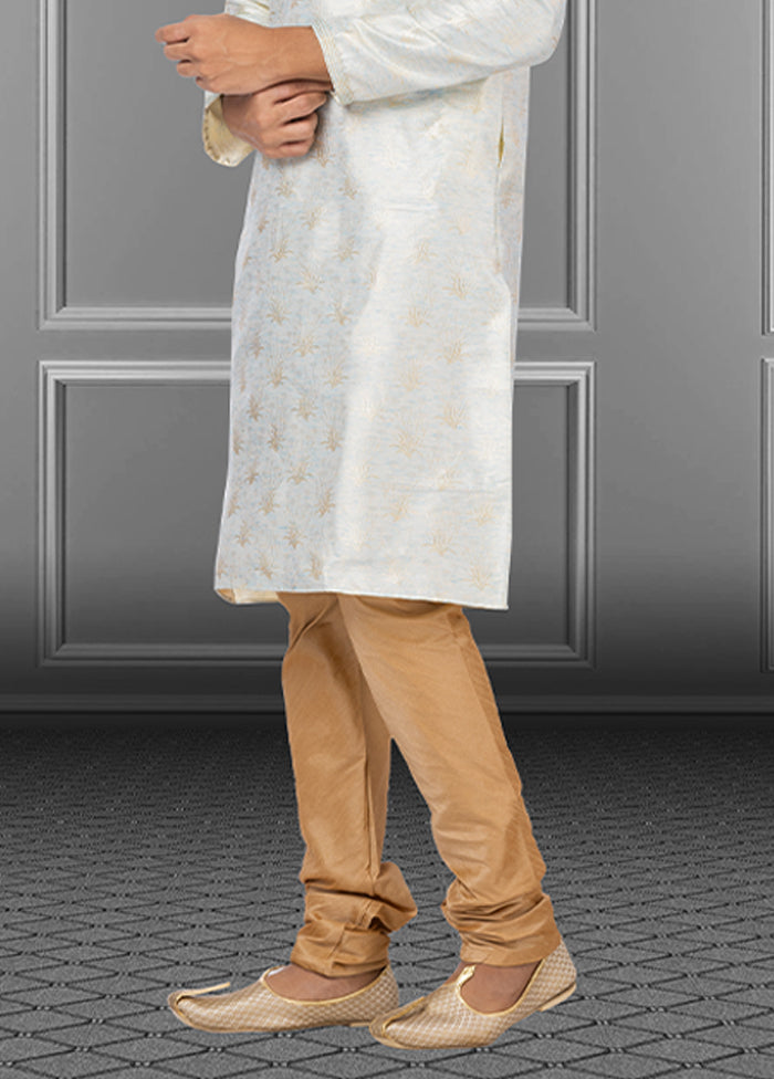 Multicolor Silk 2 Pc Kurta Pajama Set
