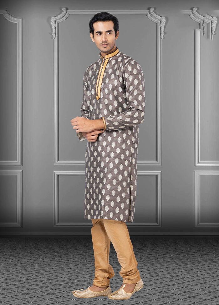 Multicolor Silk 2 Pc Kurta Pajama Set