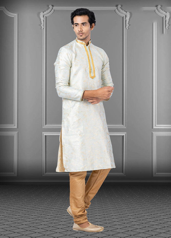 Multicolor Silk 2 Pc Kurta Pajama Set