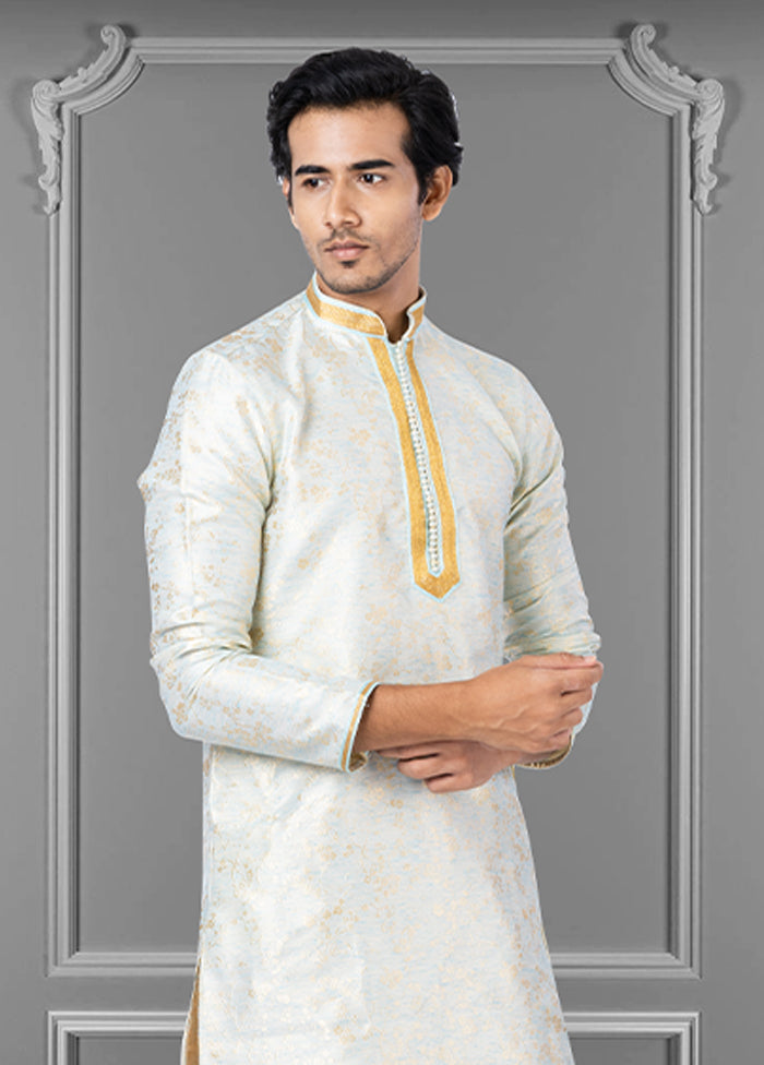 Multicolor Silk 2 Pc Kurta Pajama Set