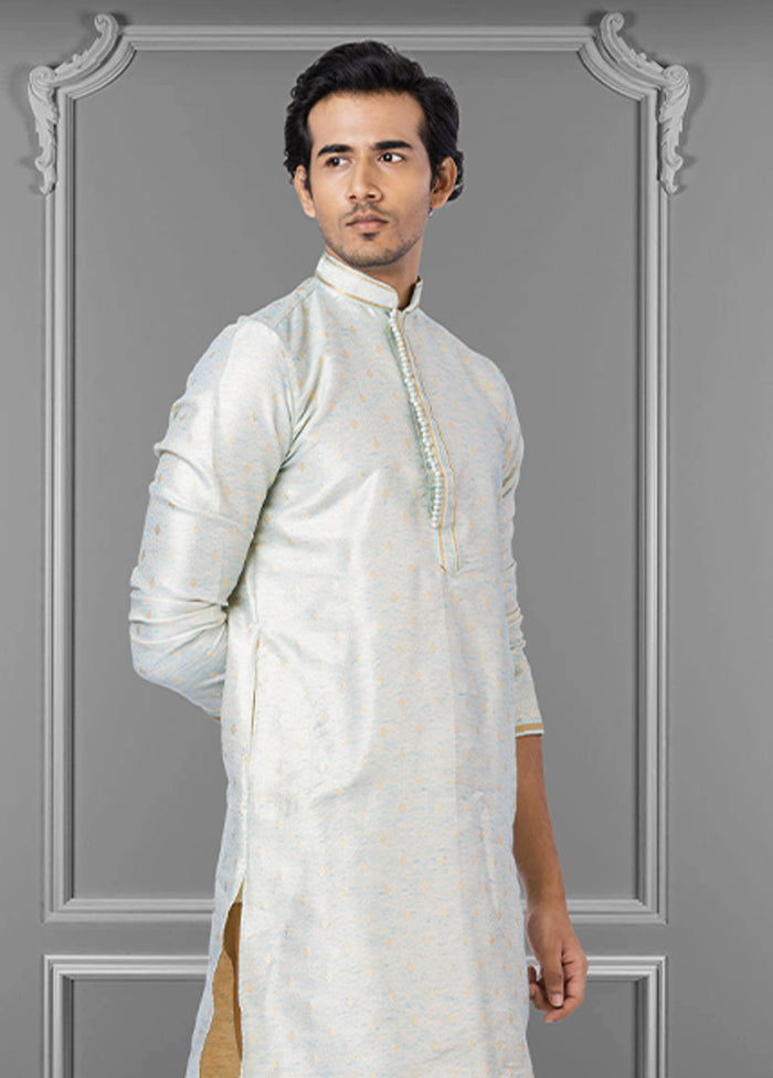 Multicolor Silk 2 Pc Kurta Pajama Set