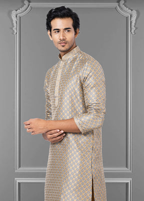 Multicolor Silk 2 Pc Kurta Pajama Set