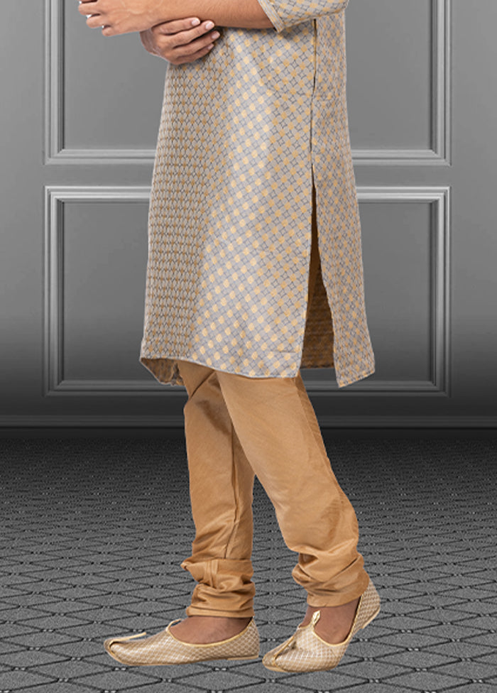 Multicolor Silk 2 Pc Kurta Pajama Set