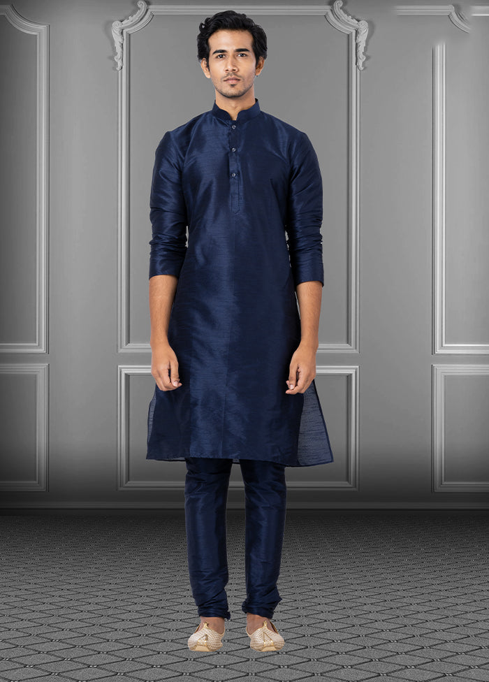 Multicolor Silk 2 Pc Kurta Pajama Set