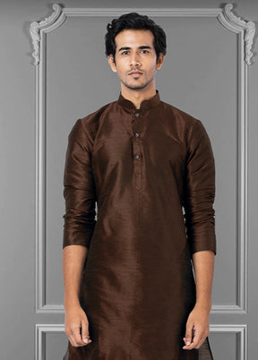 Multicolor Silk 2 Pc Kurta Pajama Set