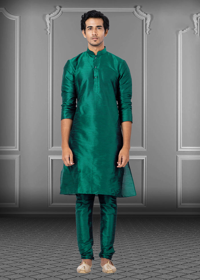 Multicolor Silk 2 Pc Kurta Pajama Set