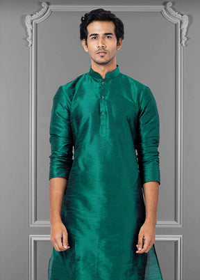 Multicolor Silk 2 Pc Kurta Pajama Set