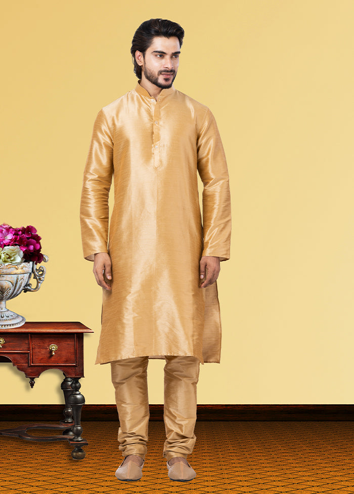 Multicolor Silk 2 Pc Kurta Pajama Set