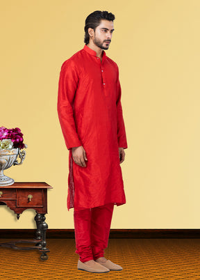 Multicolor Silk 2 Pc Kurta Pajama Set