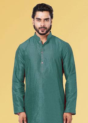 Multicolor Silk 2 Pc Kurta Pajama Set