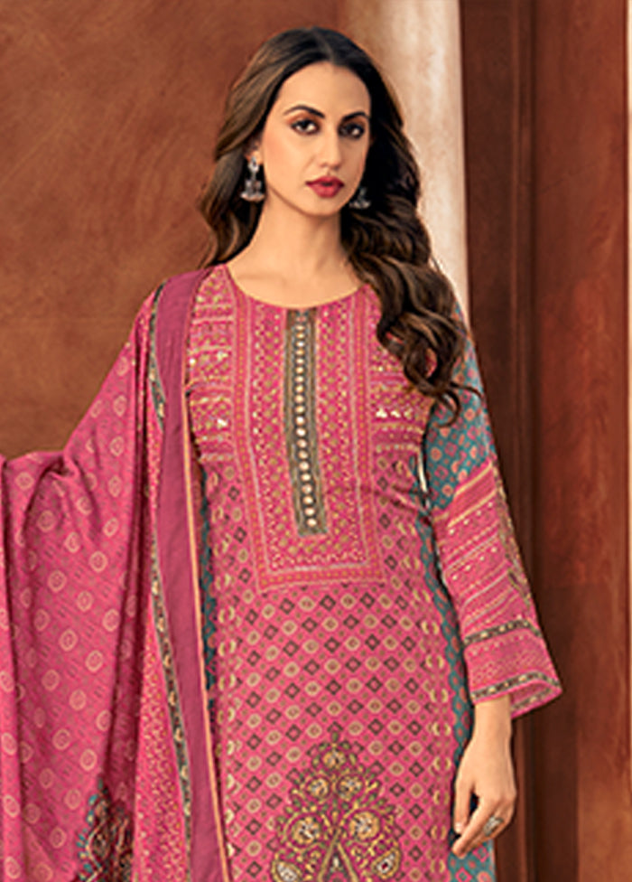 3 Pc Purple Silk Suit Set