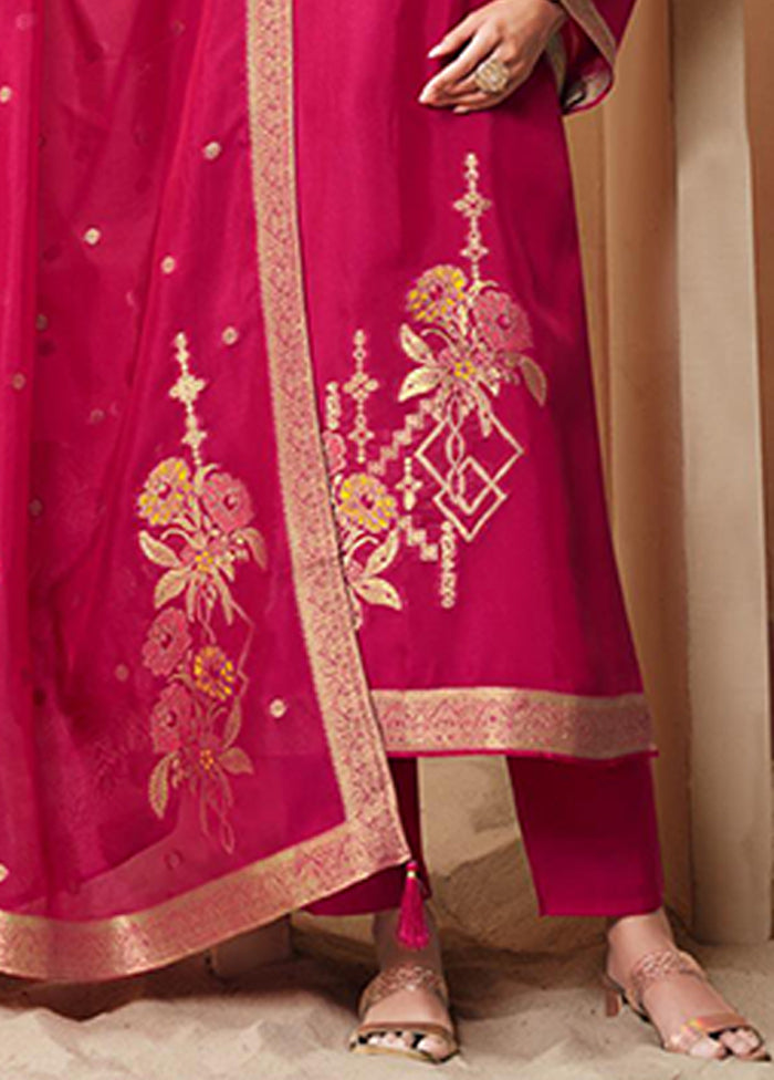 3 Pc Purple Silk Suit Set