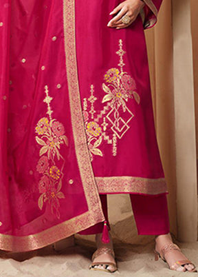 3 Pc Purple Silk Suit Set