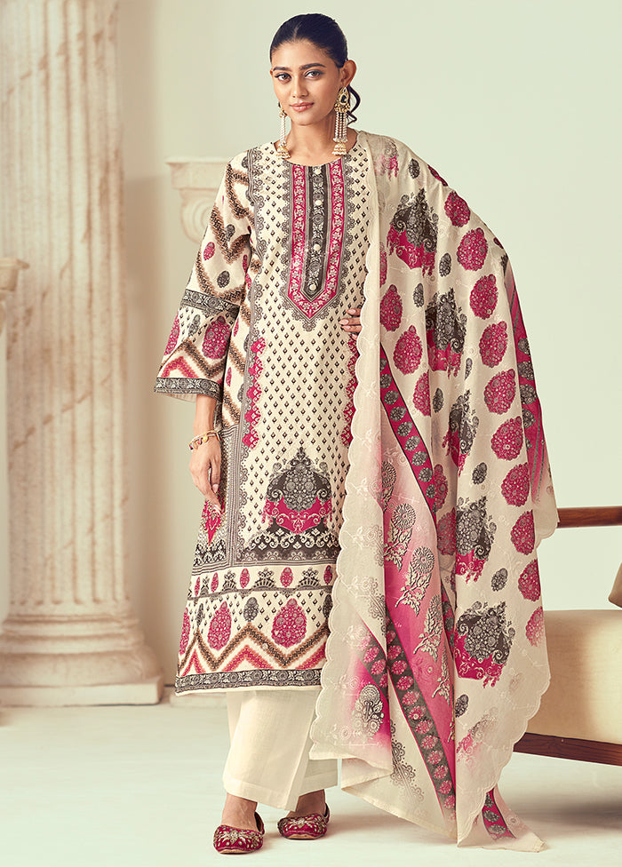 3 Pc Multicolor Cotton Suit Set