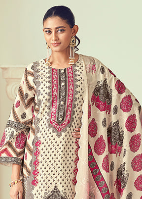 3 Pc Multicolor Cotton Suit Set
