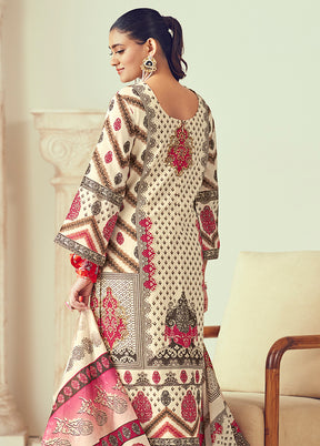3 Pc Multicolor Cotton Suit Set