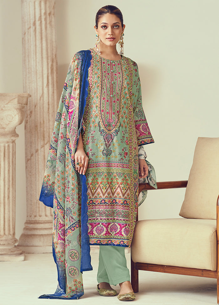 3 Pc Multicolor Cotton Suit Set
