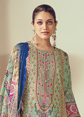 3 Pc Multicolor Cotton Suit Set