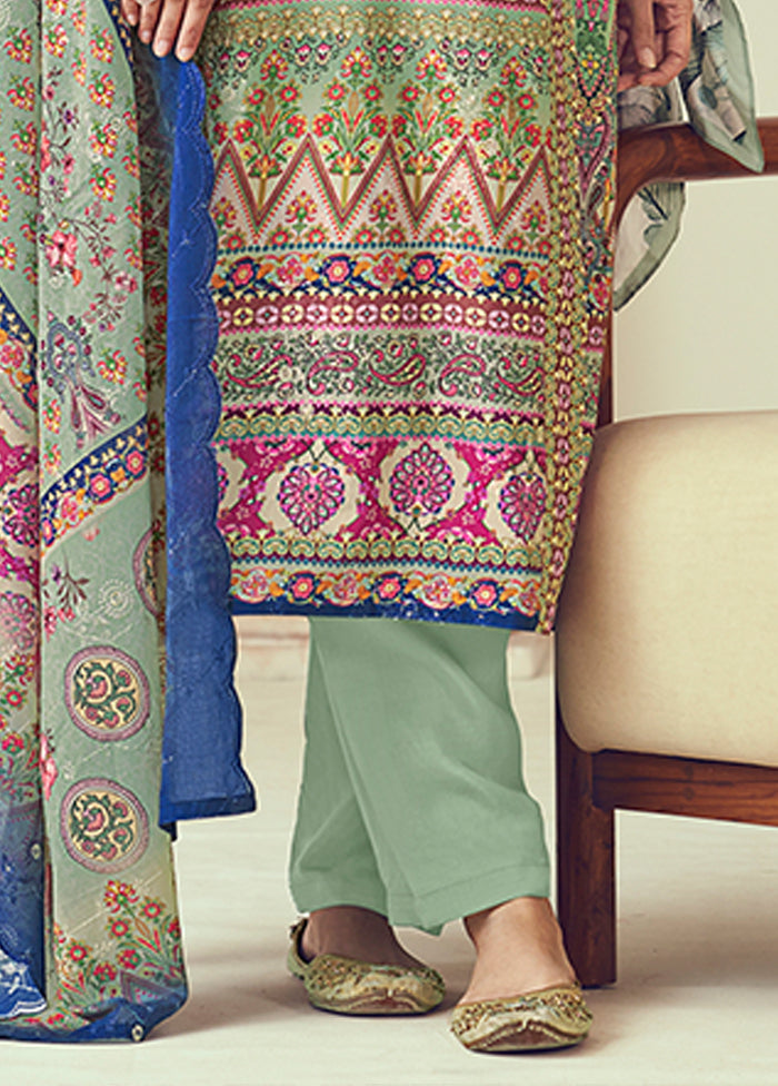 3 Pc Multicolor Cotton Suit Set