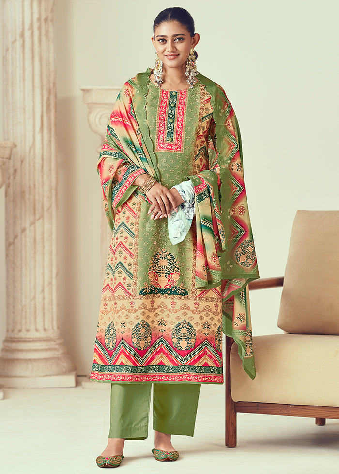 3 Pc Multicolor Cotton Suit Set
