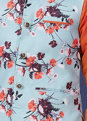 Multicolor Cotton Waist Coat
