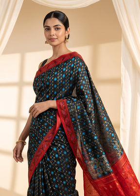 Maroon Jamdani Cotton Saree Without Blouse Piece