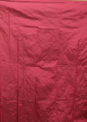 Pink Kanjivaram Silk Saree With Blouse Piece