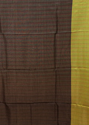 Green Handloom Matka Pure Silk Saree With Blouse Piece