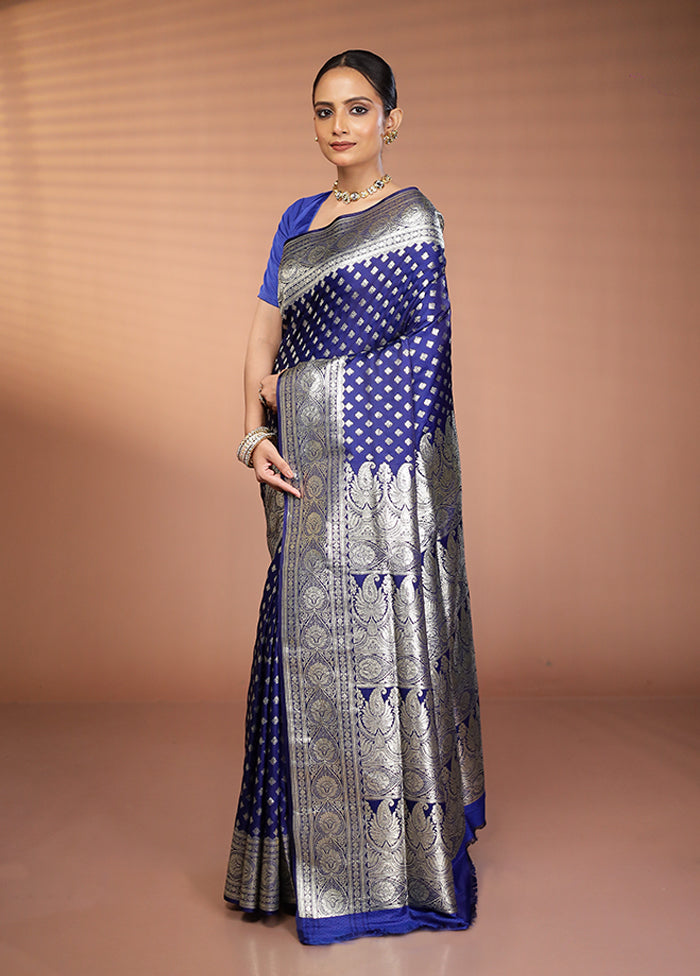 Green Banarasi Silk Saree With Blouse Piece