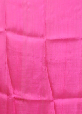 Pink Printed Pure Silk Saree Without Blouse Piece