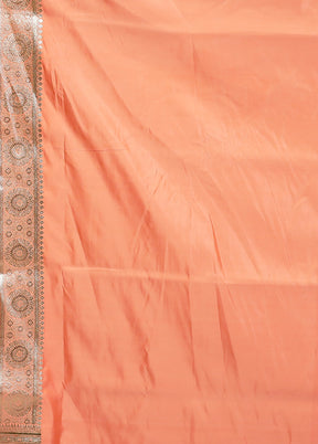 Rust Uppada Silk Saree With Blouse Piece