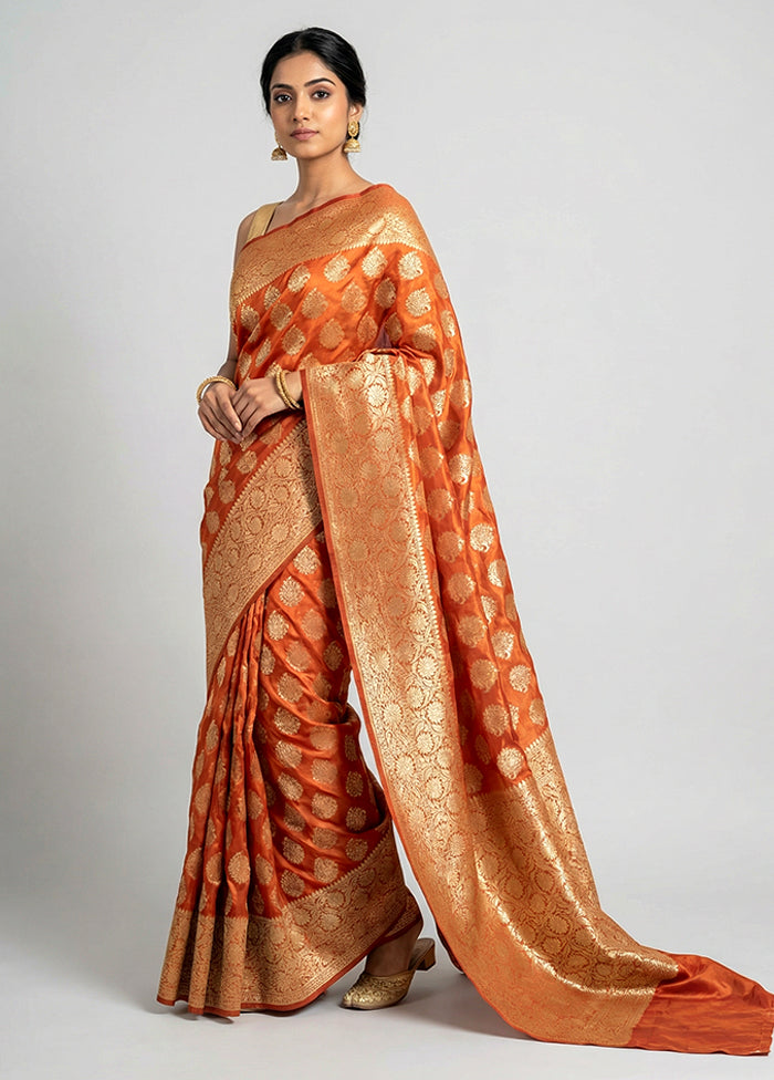 Pink Kora Silk Saree With Blouse Piece