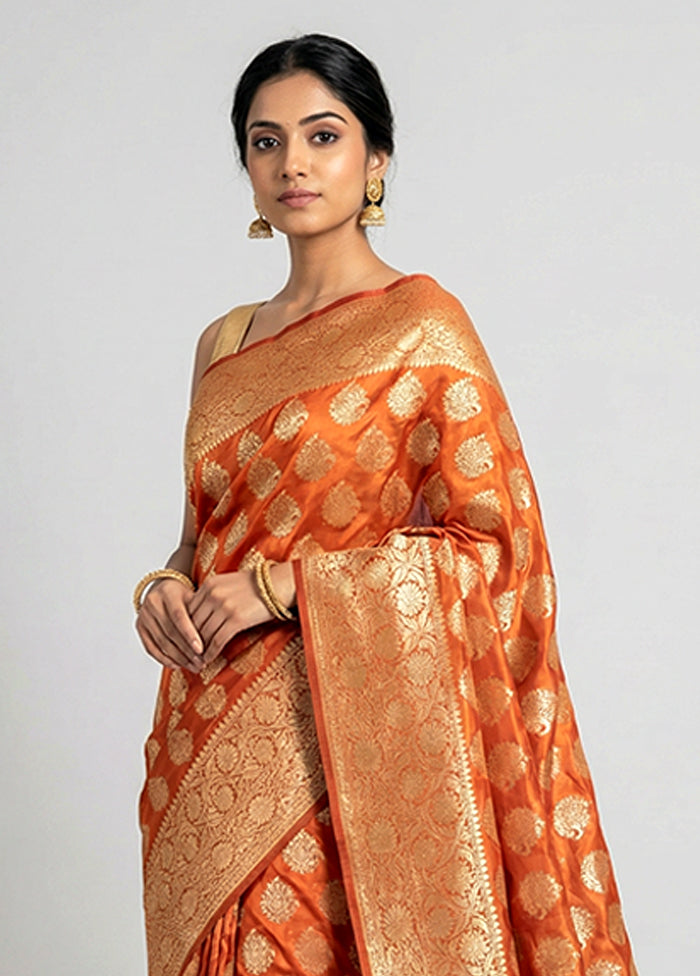 Pink Kora Silk Saree With Blouse Piece