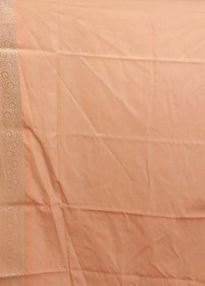 Orange Uppada Silk Saree With Blouse Piece