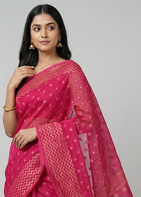 Multicolor Jamdani Cotton Saree Without Blouse Piece