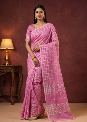 Multicolor Jamdani Cotton Saree Without Blouse Piece