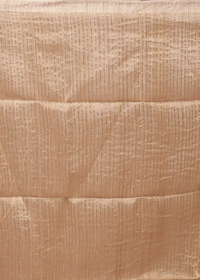 Cream Handloom Matka Pure Silk Saree With Blouse Piece