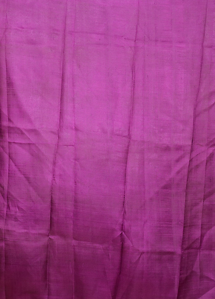 Pink Printed Pure Silk Saree Without Blouse Piece