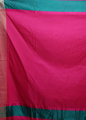 Red Katan Silk Saree With Blouse Piece