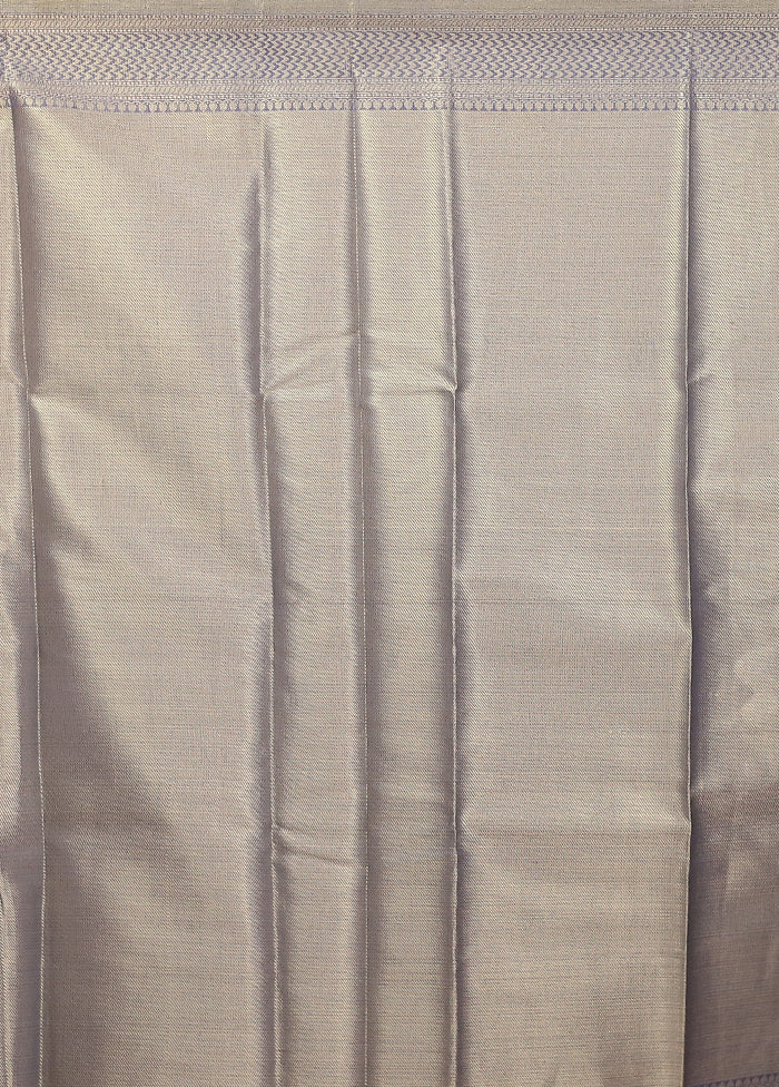 Multicolor Kora Silk Saree With Blouse Piece