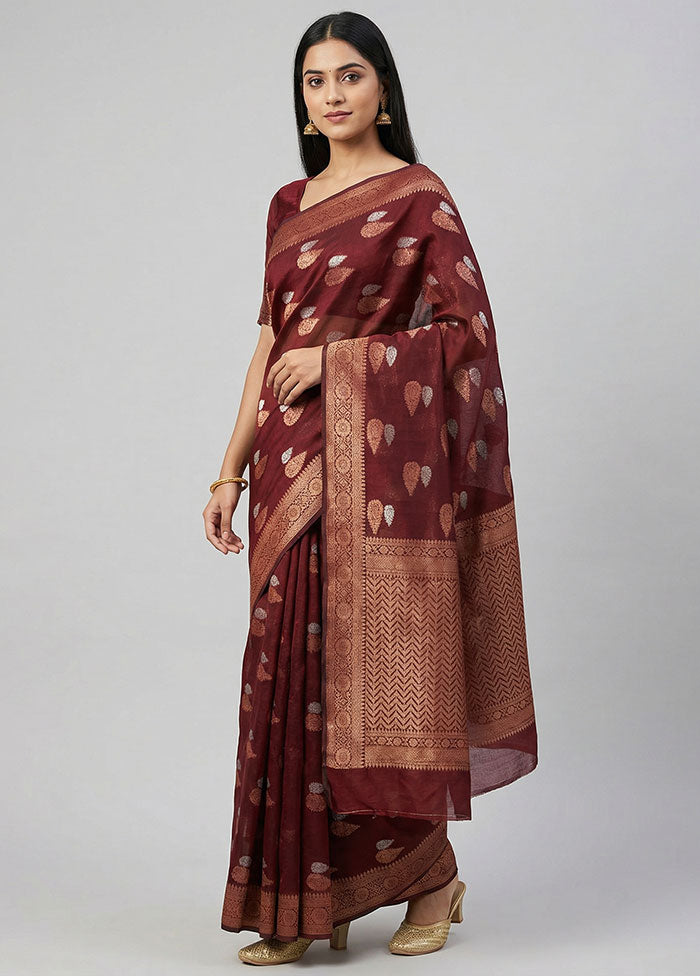 Multicolor Dupion Silk Saree With Blouse Piece